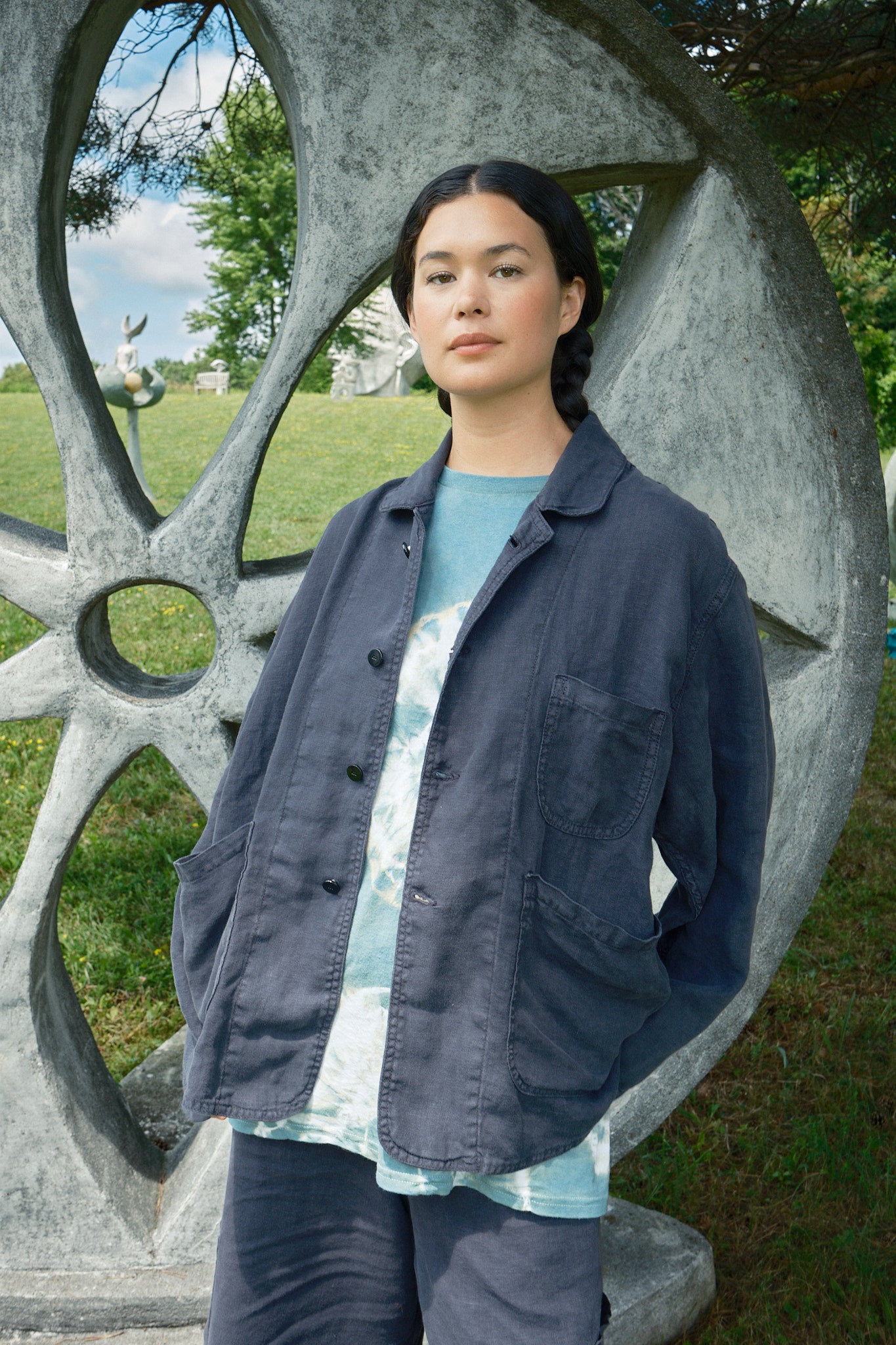 Forager Coat - Sesame Linen