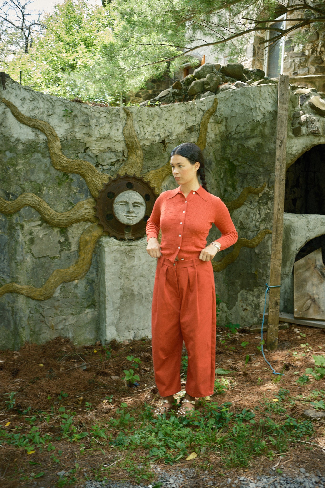 Studio Pant - Cherry