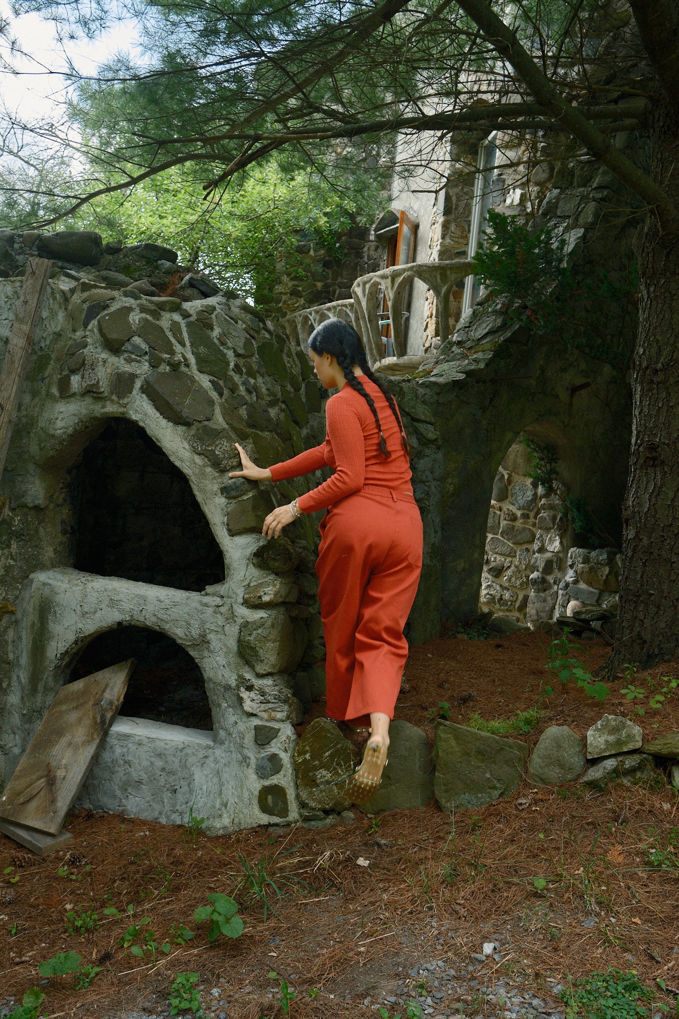 Studio Pant - Cherry