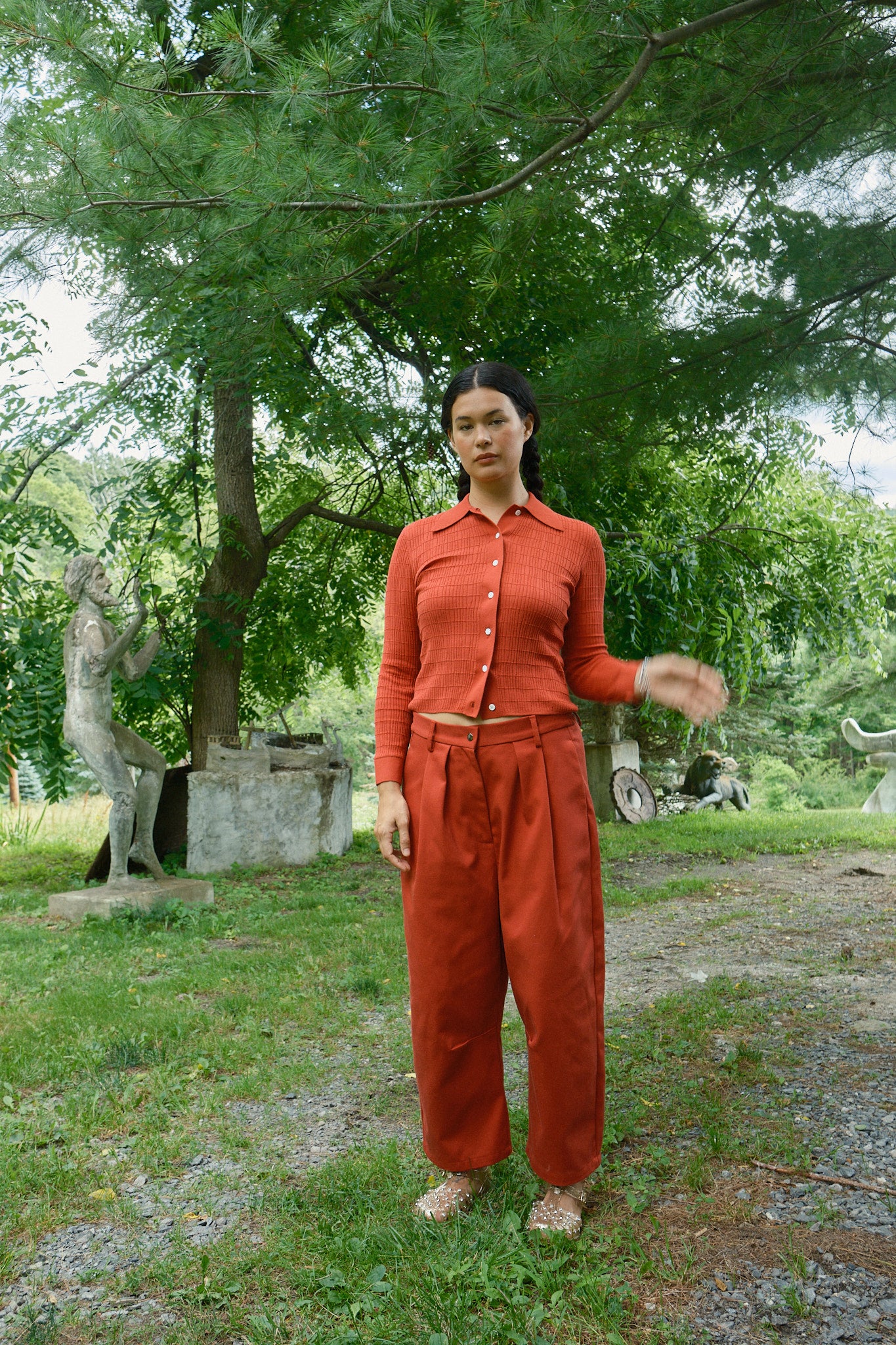 Studio Pant - Cherry