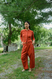 Studio Pant - Cherry