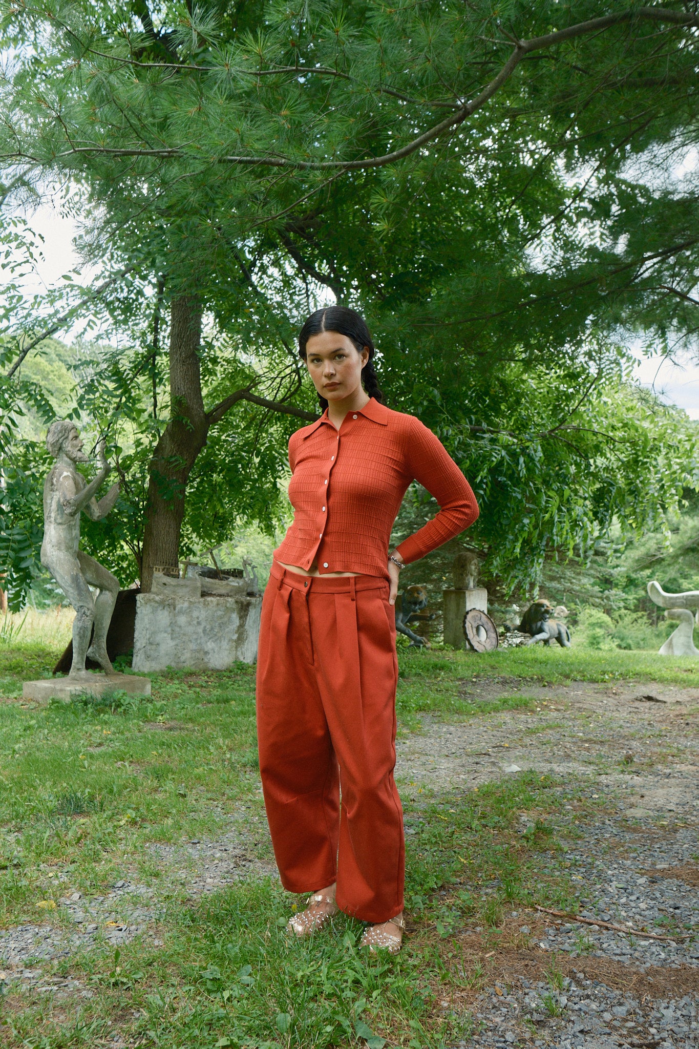 Studio Pant - Cherry