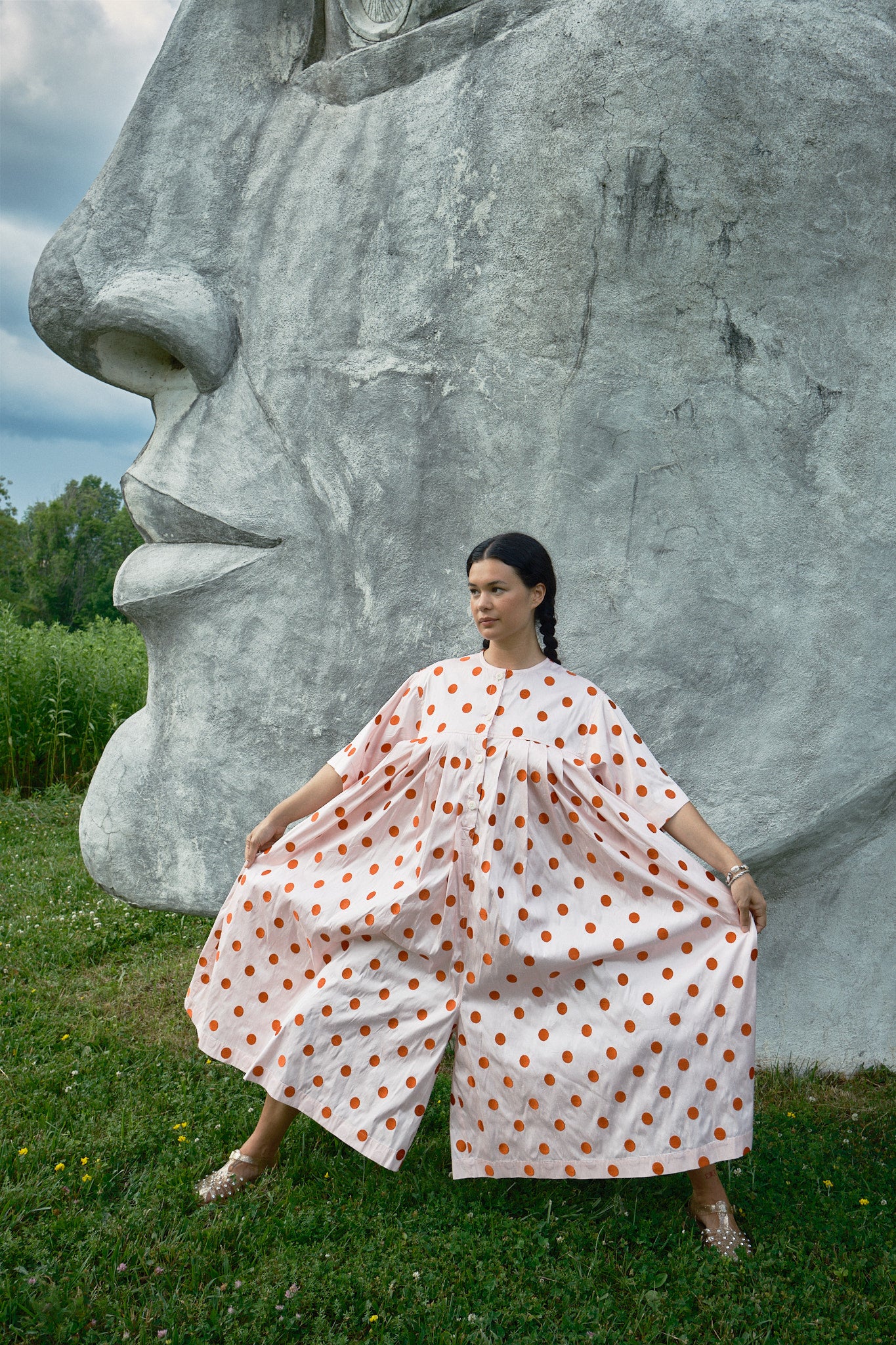 Arlecchino Polka Dot Jumpsuit - Ballet Dot