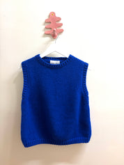 Sabine Alpaca Sweater Vest - Cobalt