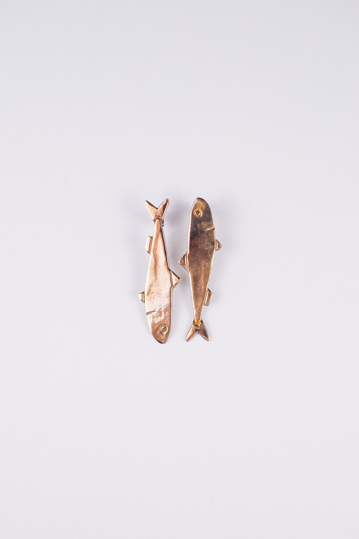 Sardine Earrings - Bronze