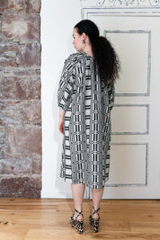 Nikki Chasin x The House That Lars Built Ballad Dress in Licorice Astrid Weave