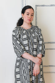 Nikki Chasin x The House That Lars Built Ballad Dress in Licorice Astrid Weave