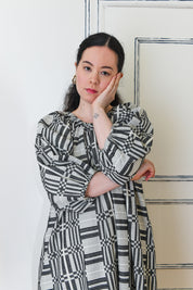 Nikki Chasin x The House That Lars Built Ballad Dress in Licorice Astrid Weave