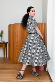 Nikki Chasin x The House That Lars Built Play Skirt in Licorice Astrid Weave
