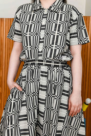 Nikki Chasin x The House That Lars Built Play Skirt in Licorice Astrid Weave