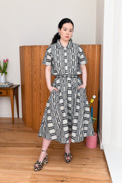 Nikki Chasin x The House That Lars Built Play Skirt in Licorice Astrid Weave