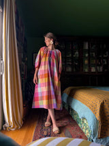Nikki Chasin x The House That Lars Built Ballad Dress in Midsommar Plaid