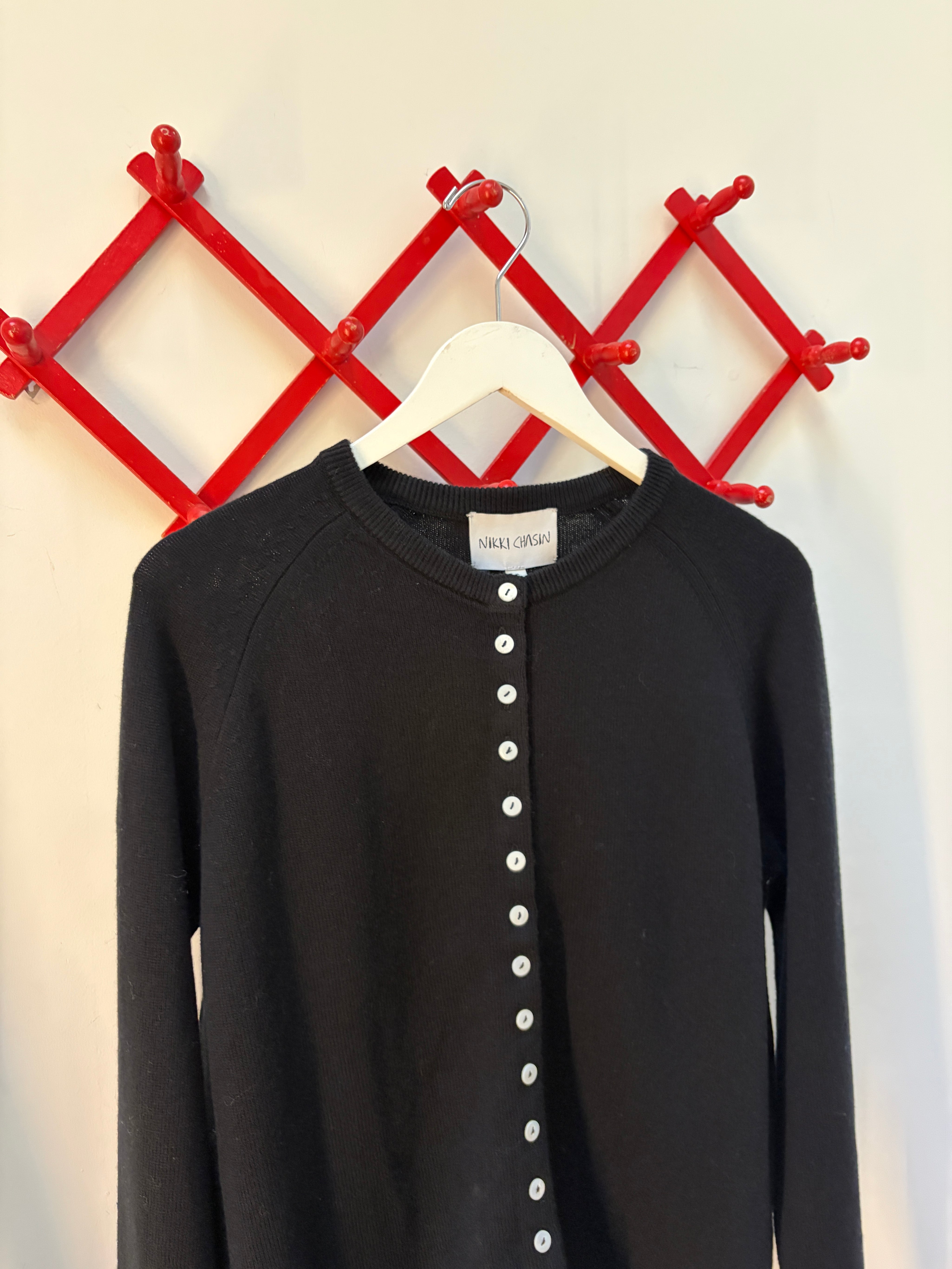 Clarence Merino Cardigan - Black