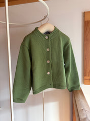 Shiloh Cotton Cardigan - Grasshopper