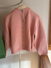 Shiloh Cotton Cardigan - Pink Powder