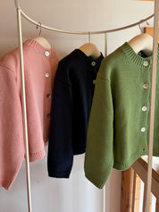 Shiloh Cotton Cardigan - Navy