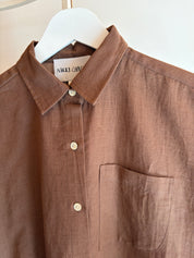 Corso Buttondown Cotton/Linen - Cocoa