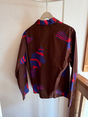 Homer Buttondown Cotton/Silk - Chocolate Fish