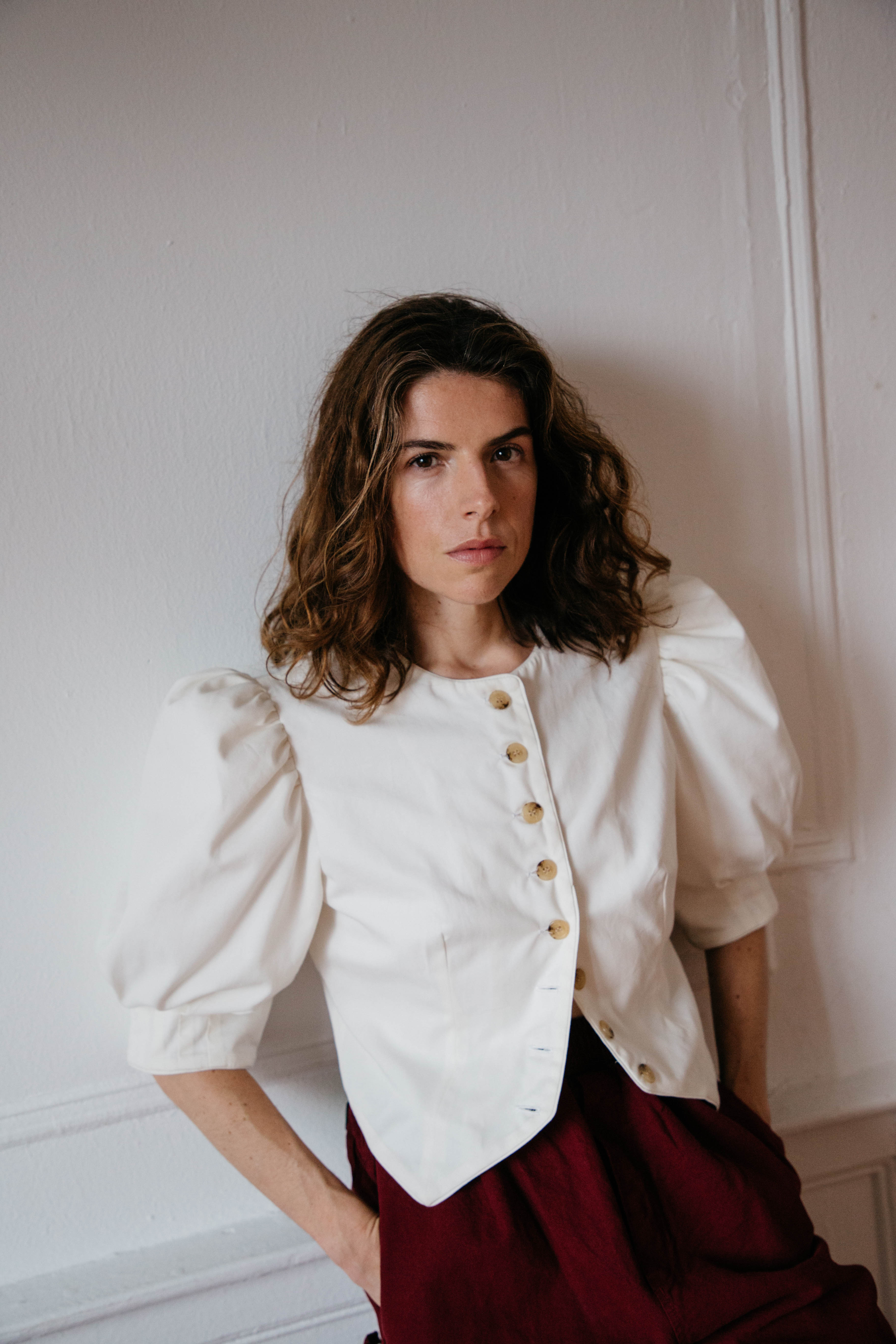 Smith Puff Jacket - Cream, view 2