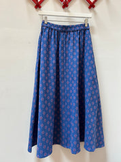 Nikki Chasin x The House That Lars Built Play Skirt in Cobalt Karin Floral