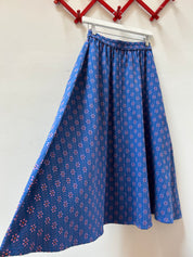 Nikki Chasin x The House That Lars Built Play Skirt in Cobalt Karin Floral