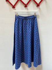 Nikki Chasin x The House That Lars Built Play Skirt in Cobalt Karin Floral