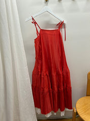 Octave Dress - Ivory/Red