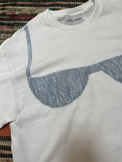 Florida Woman Appliqué T  - White/ Glass Slipper