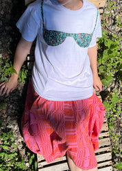 Florida Woman Appliqué T  - White/ Meadow