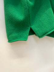 Ida Rollneck Cashmere/Merino Cardigan - Clover