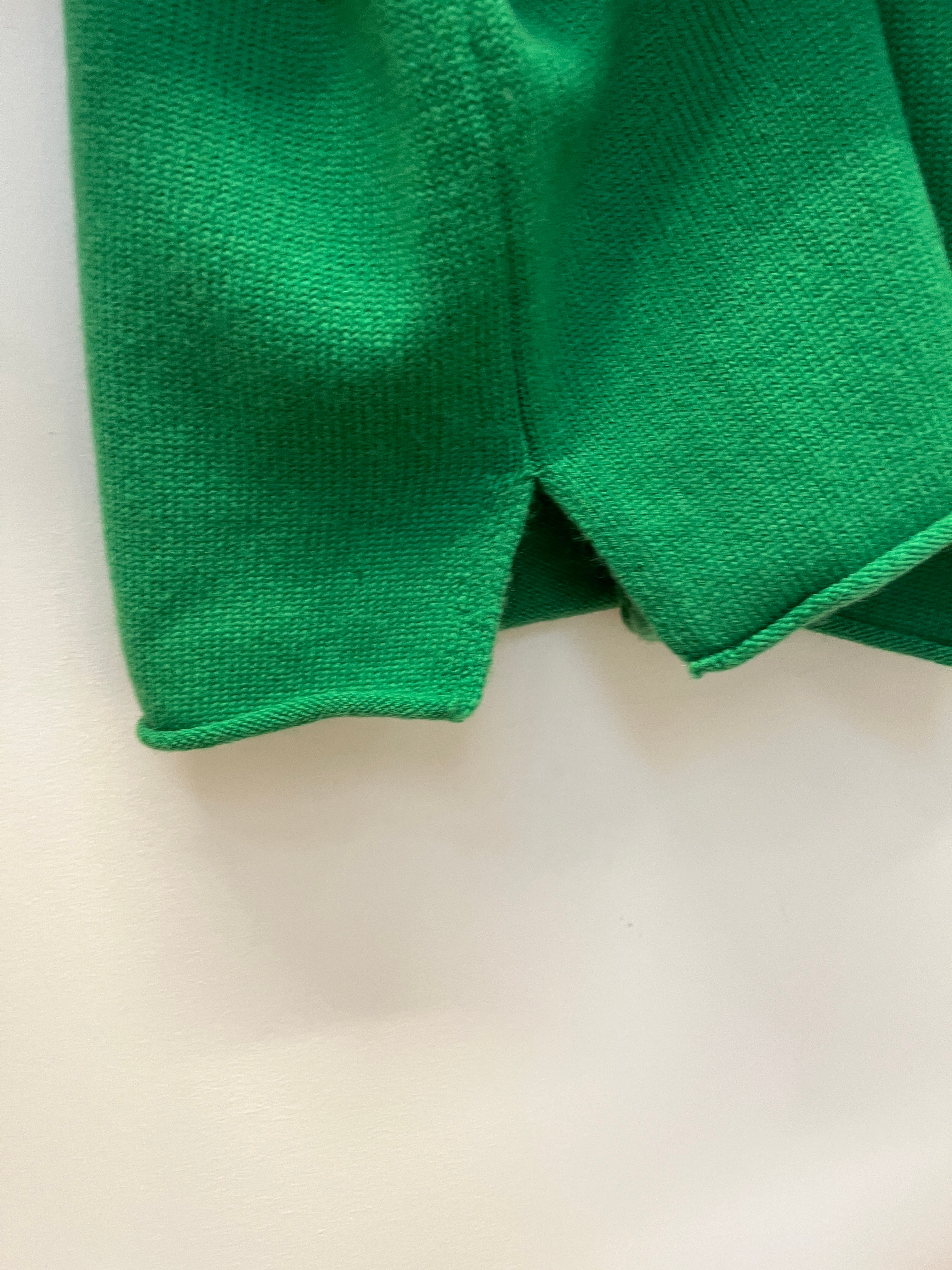 Ida Rollneck Cashmere/Merino Cardigan - Clover