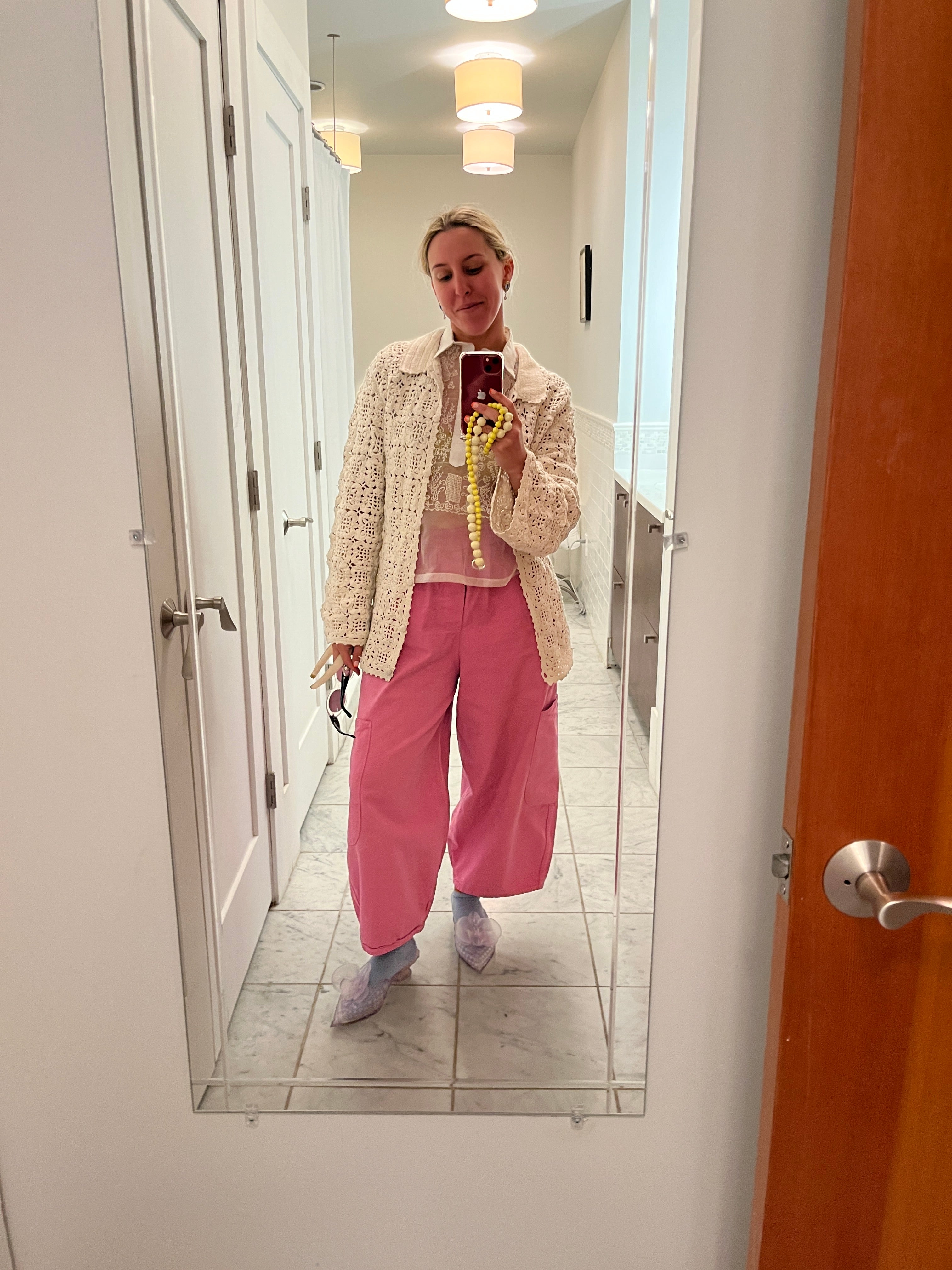 Chef Pants - Donut Box Pink