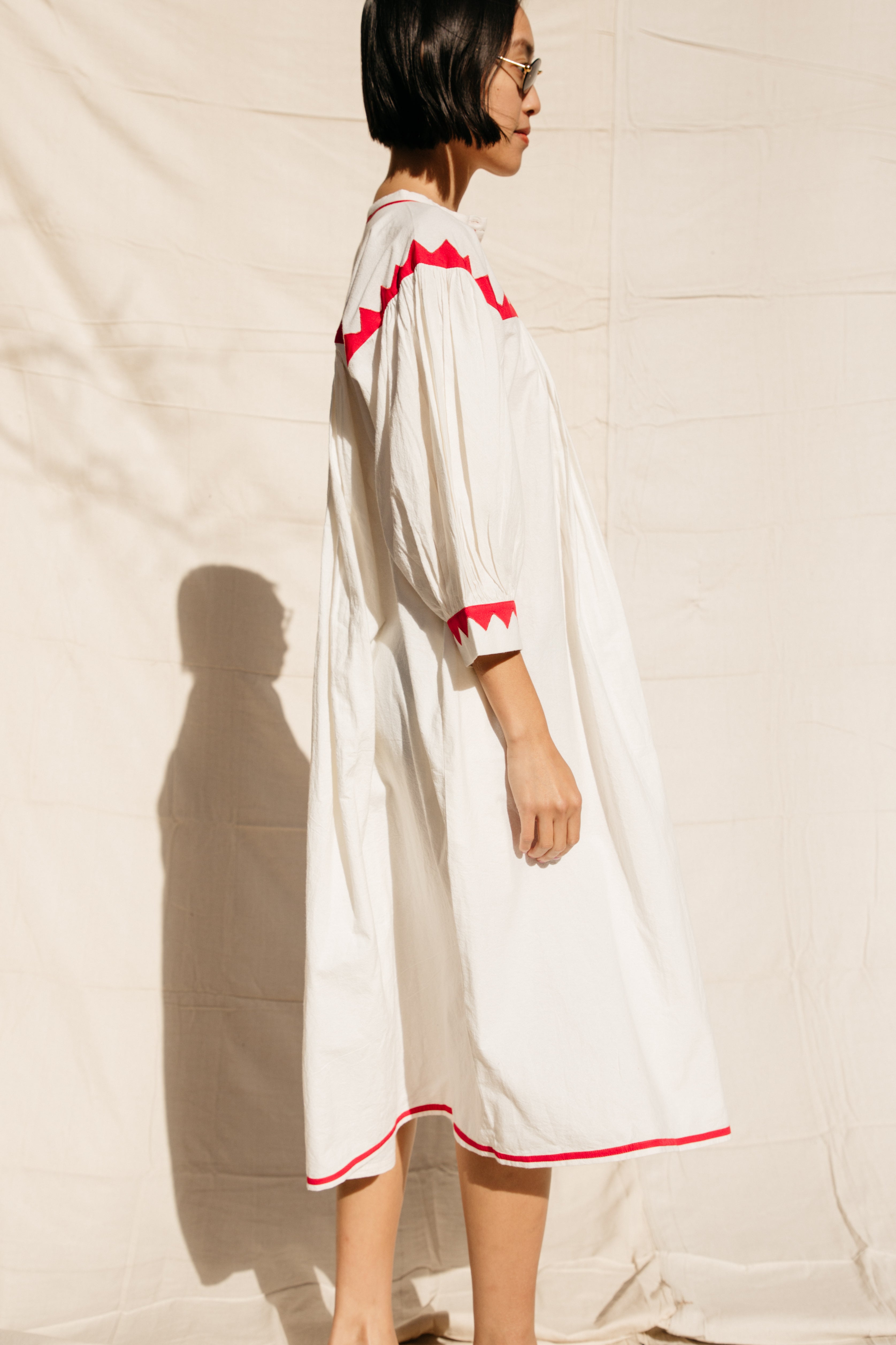 Twirling Dress Zig Zag - Ivory / Poppy