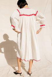 Twirling Dress Zig Zag - Ivory / Poppy