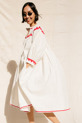 Twirling Dress Zig Zag - Ivory / Poppy