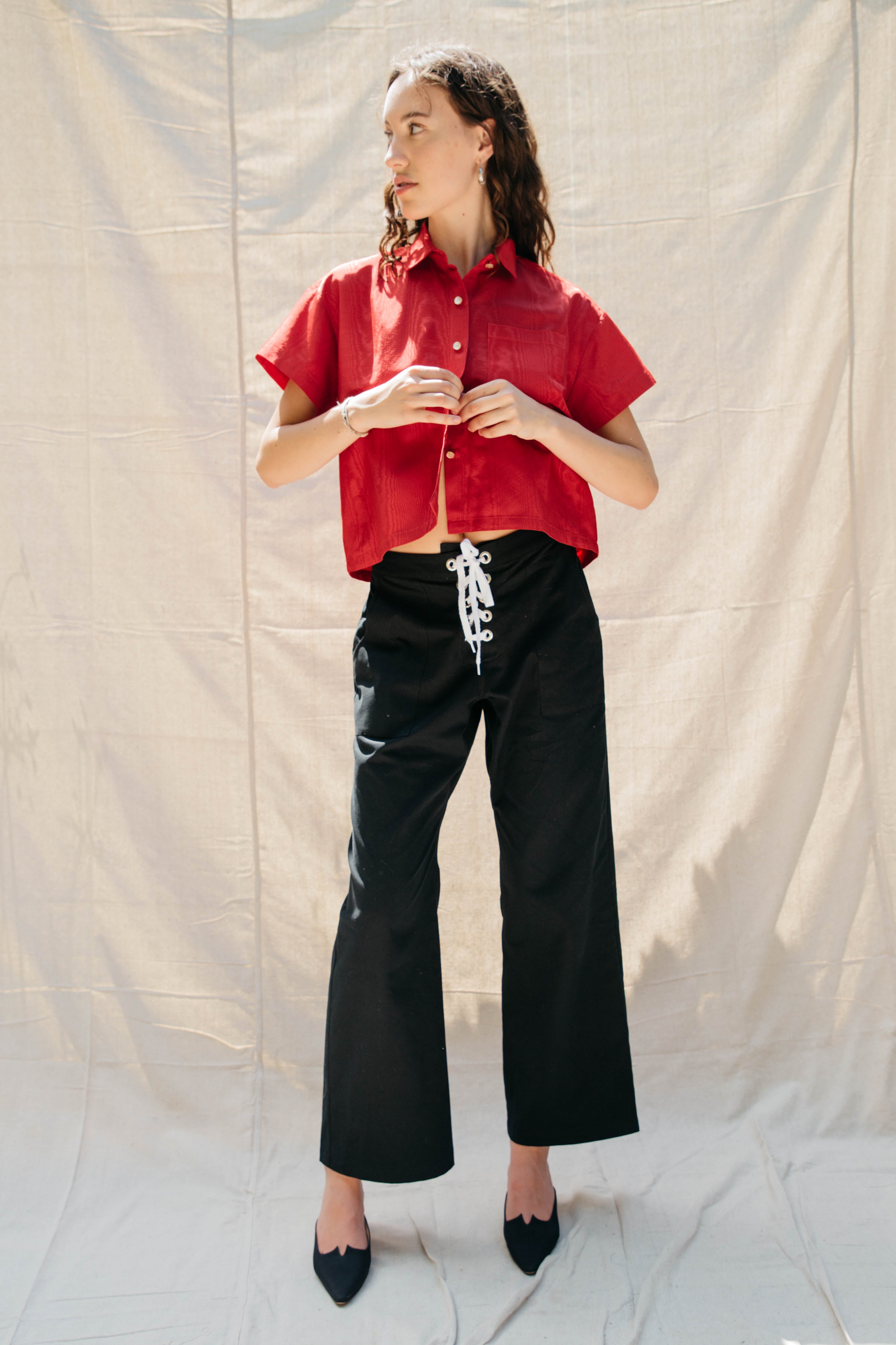 Corso Buttondown - Cherry Moire