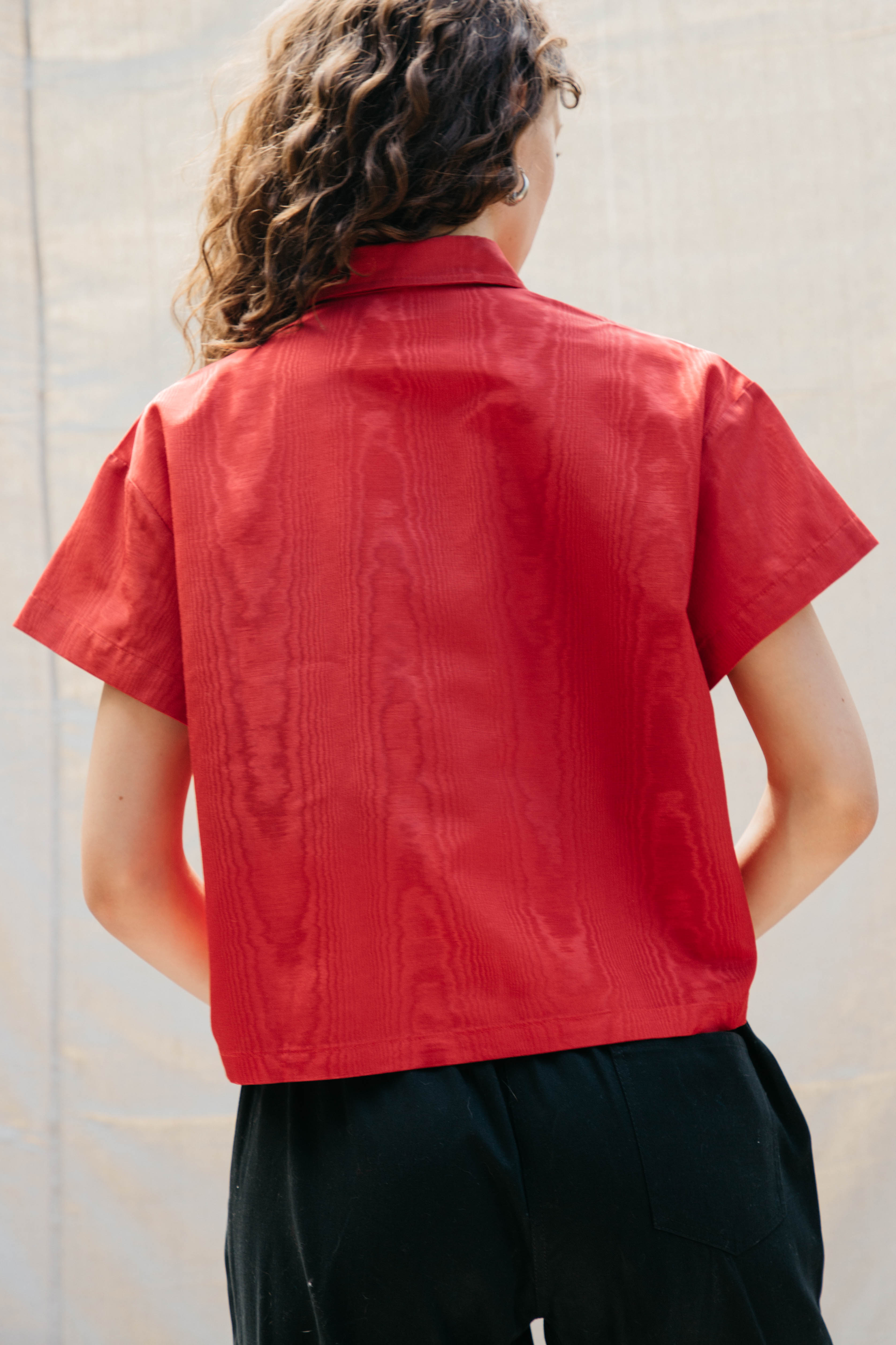 Corso Buttondown - Cherry Moire