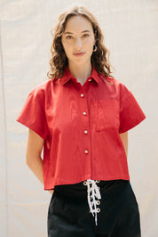 Corso Buttondown - Cherry Moire