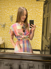 Nikki Chasin x The House That Lars Built Play Skirt in Midsommar Plaid