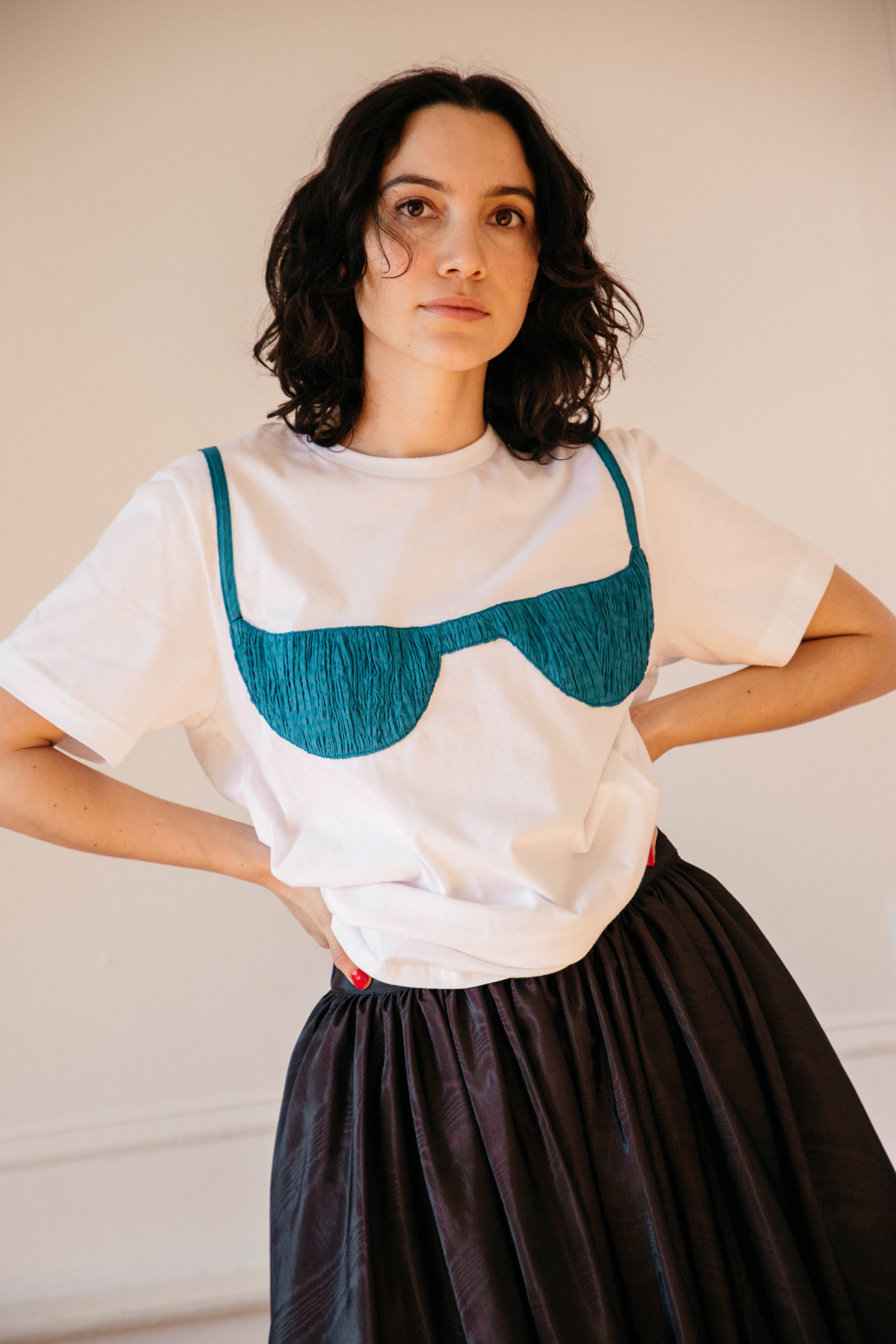 Florida Woman Appliqué T  - White/ Ocean