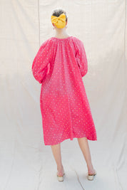 Tie Dye Ballad Dress - Pink Dot