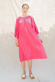 Tie Dye Ballad Dress - Pink Dot