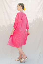 Tie Dye Ballad Dress - Pink Dot