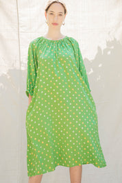 Tie Dye Ballad Dress - Green Dot