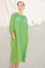 Tie Dye Ballad Dress - Green Dot