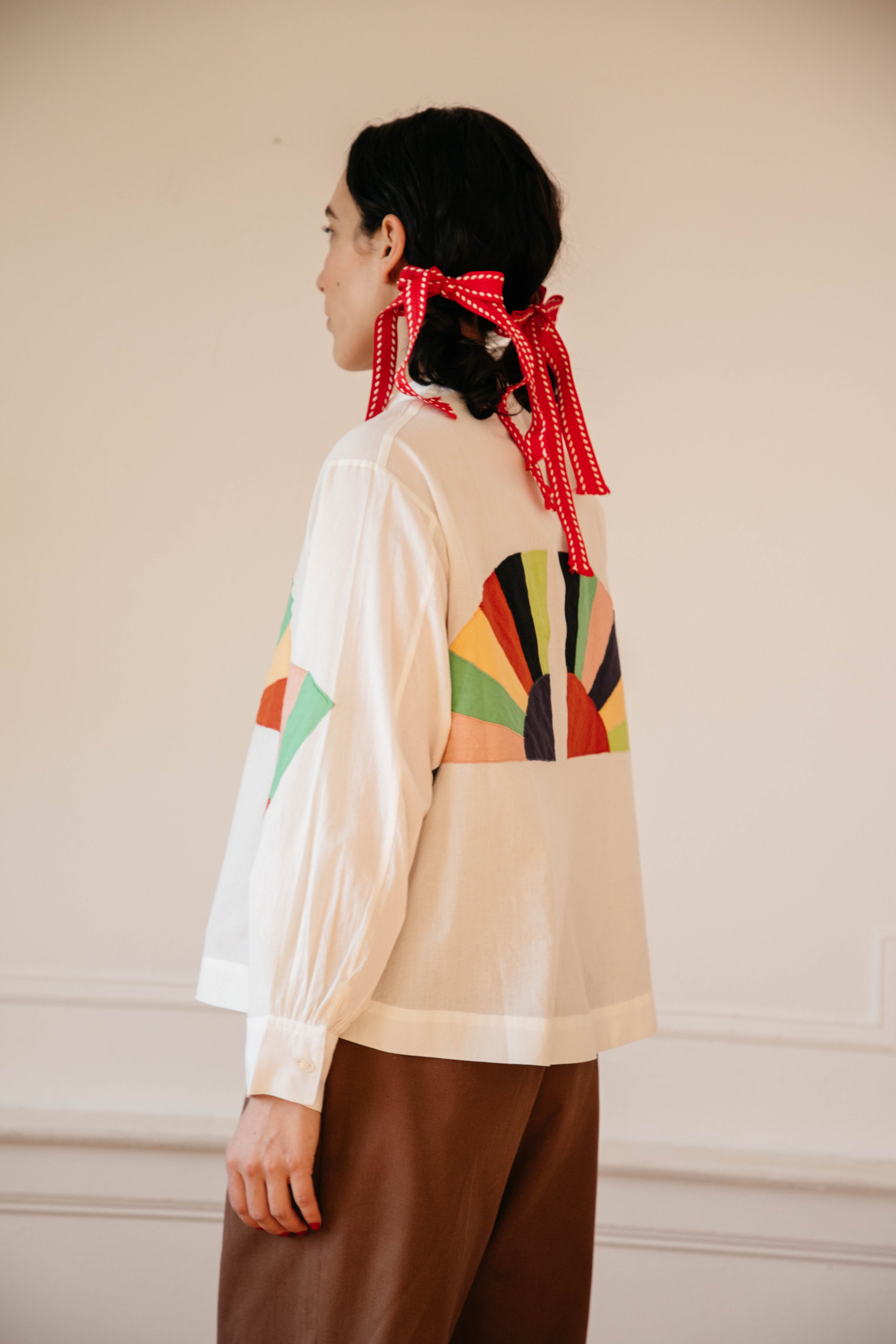 Alpha Buttondown Fan Patch - White