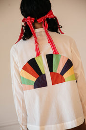 Alpha Buttondown Fan Patch - White