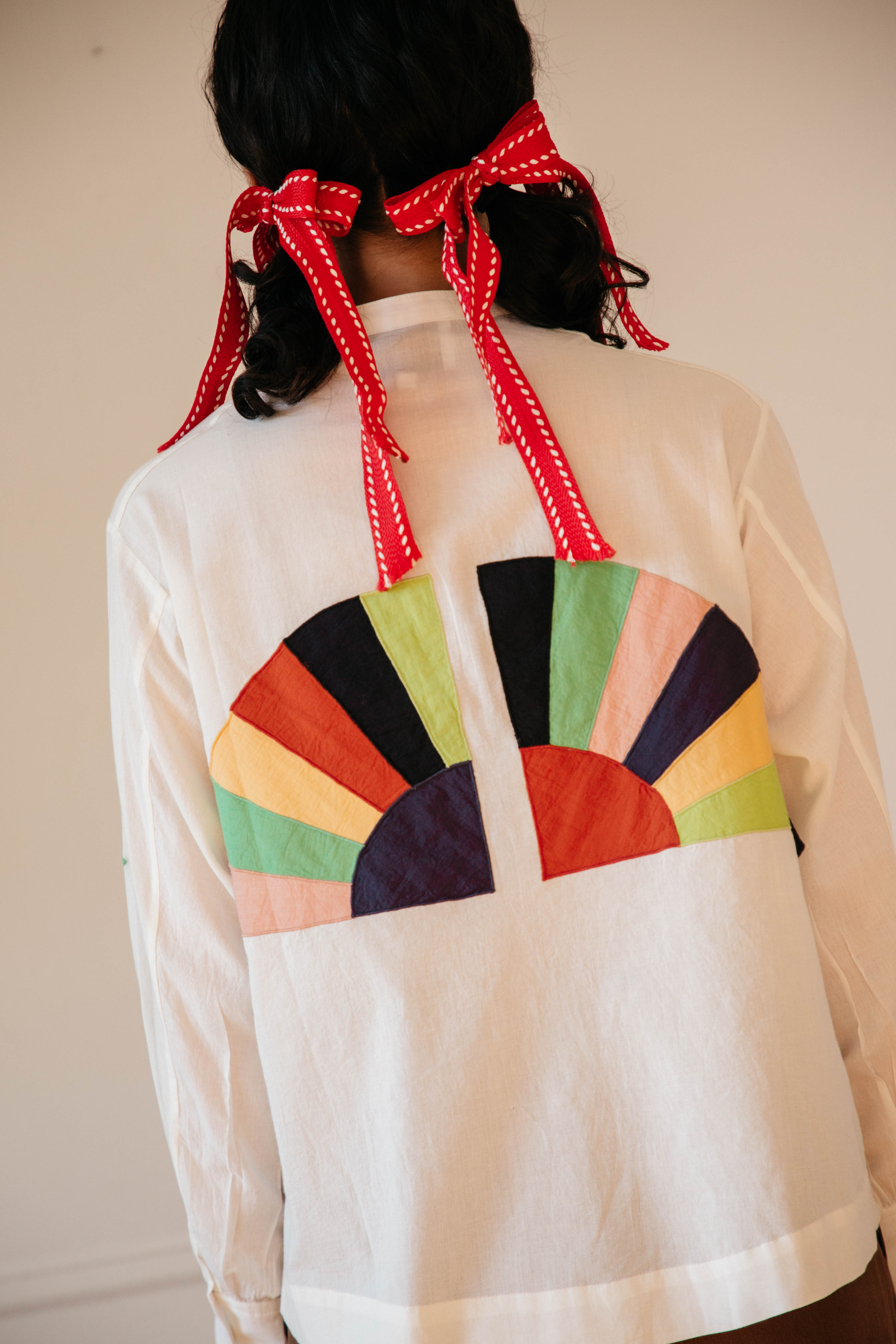 Alpha Buttondown Fan Patch - White