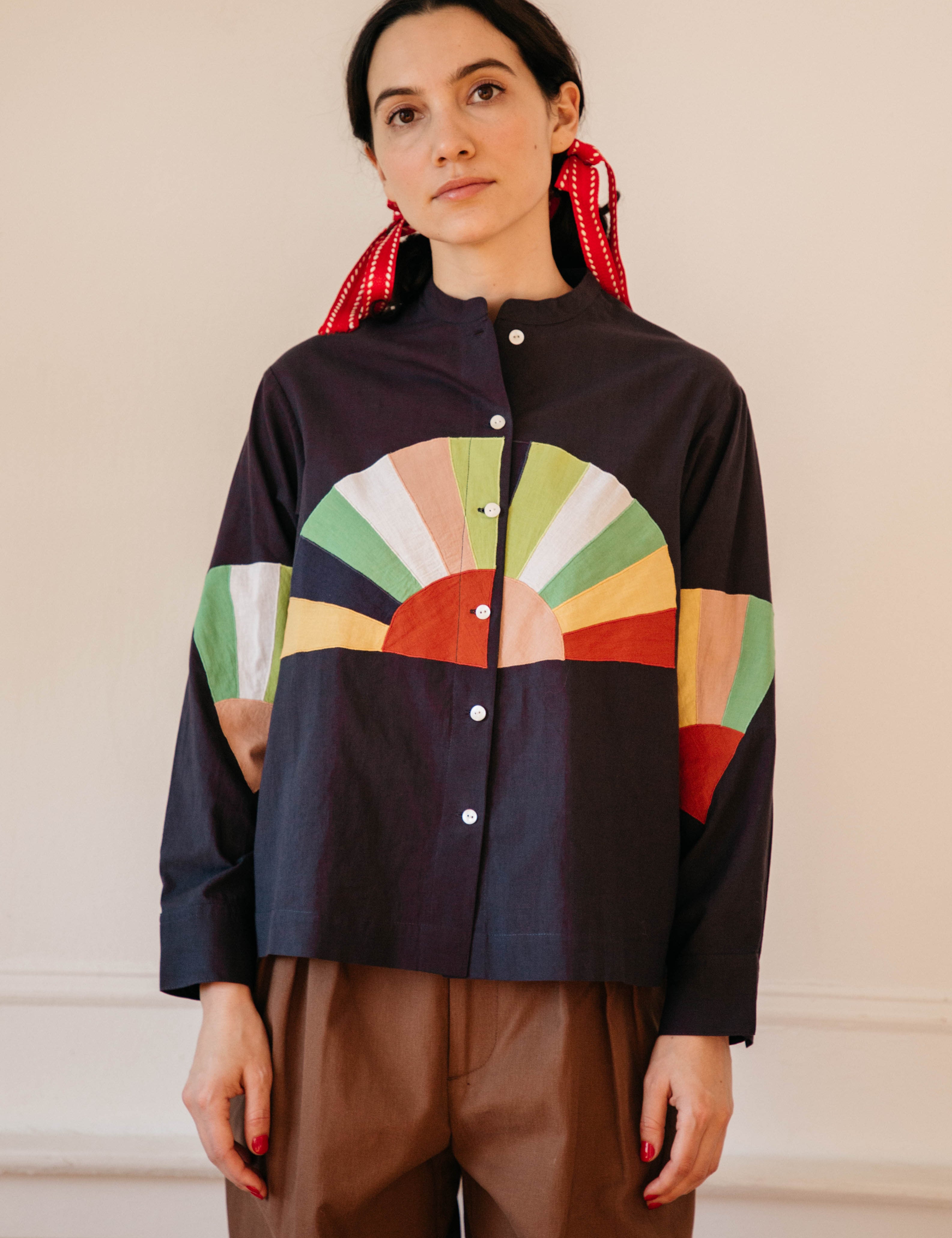 Alpha Buttondown Fan Patch - Navy