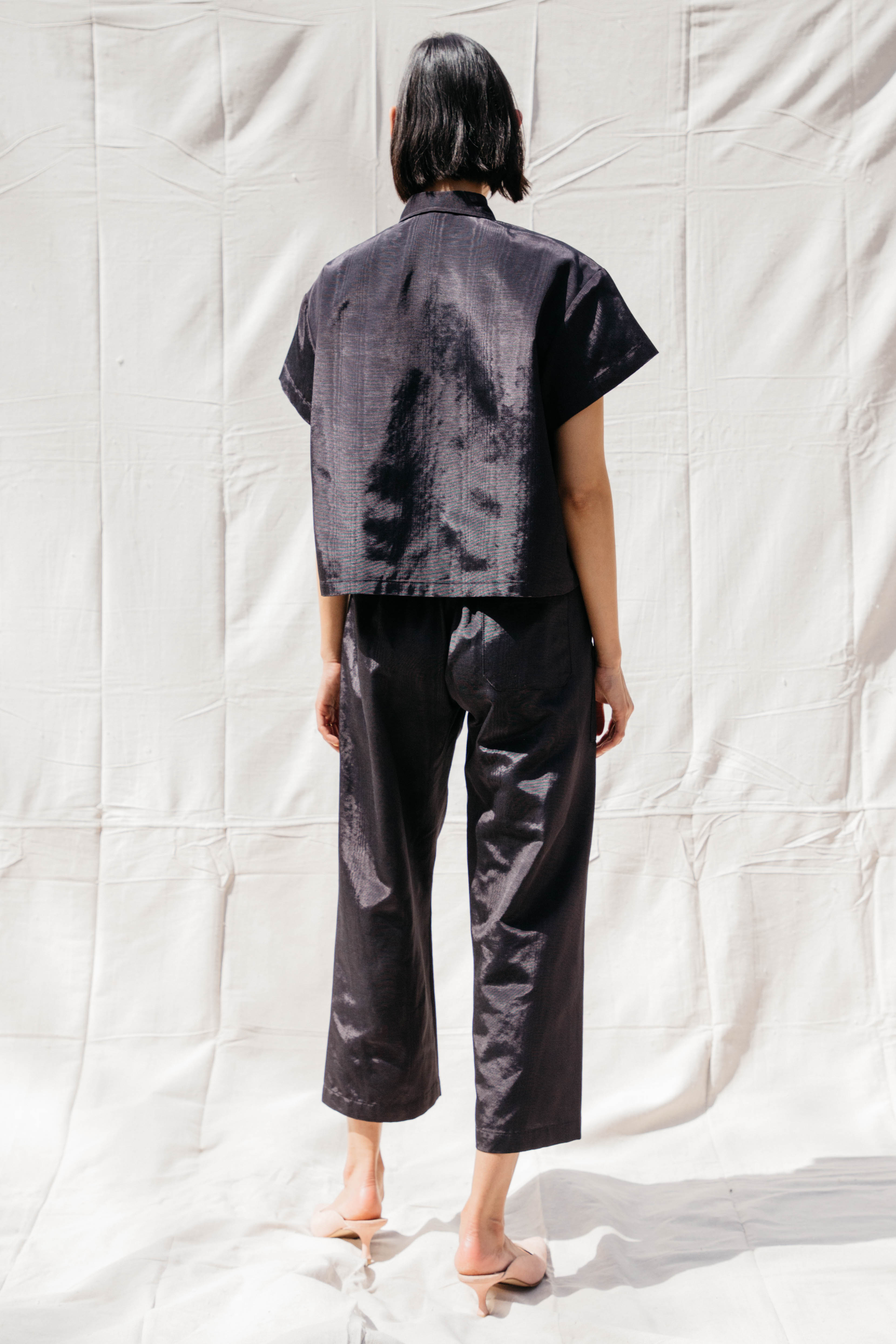 Corso Buttondown - Black Moire